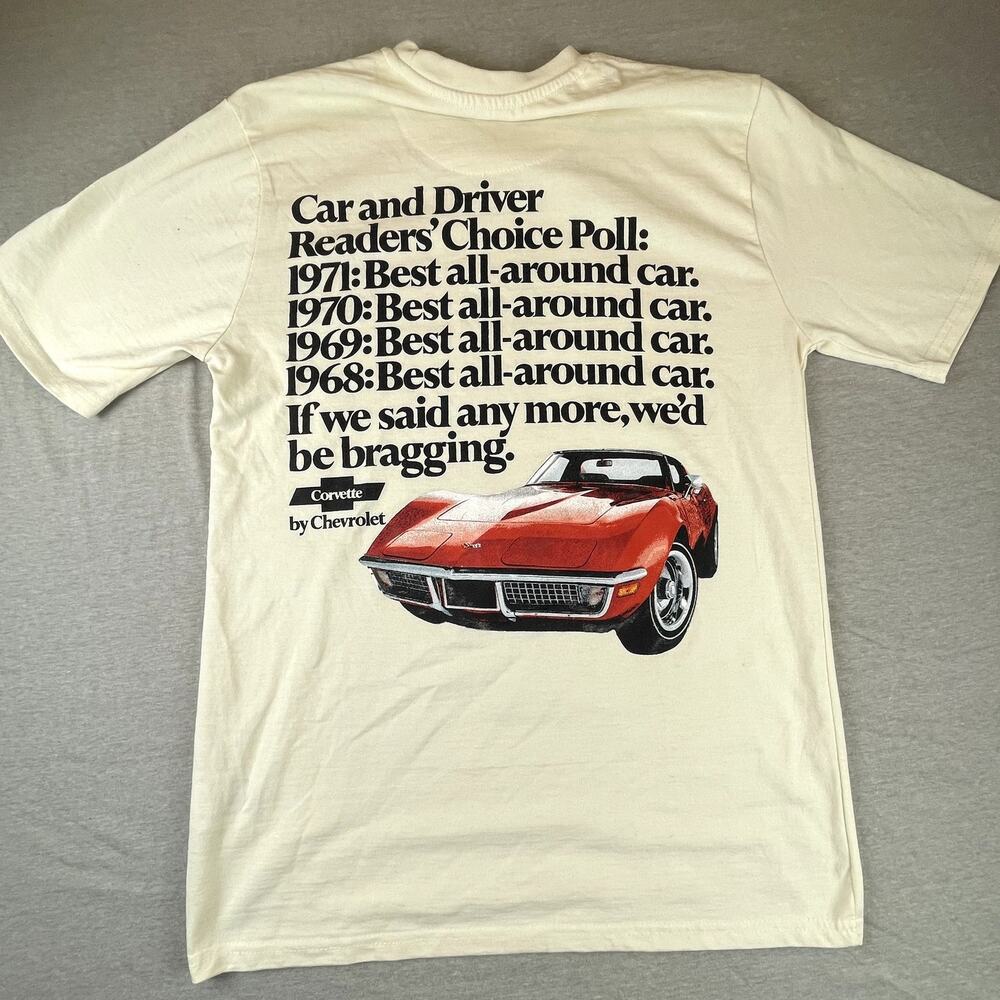 Chevy Chevrolet Corvette Graphic Shirt T-Shirt M Car & Driver Tee